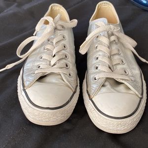 Silver Converse Sneakers